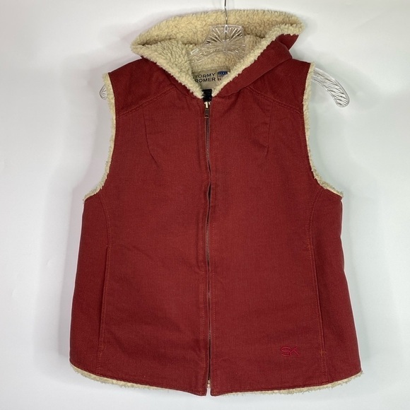 Stormy Kromer Parkland Red Sherpa Lined Vest Size Small - Picture 1 of 7